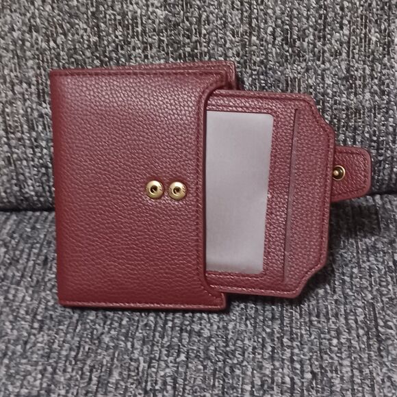 AIRKIT Maroon Genuine Leather Wallet, RFID Blocking - Picture 3 of 5